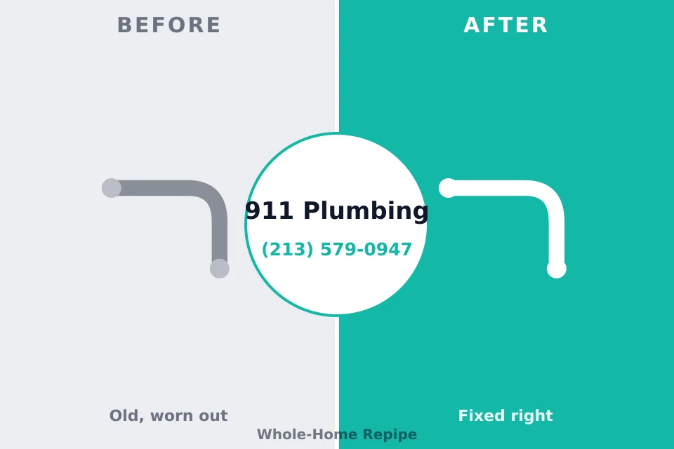 Before and after: plumbing company Carthage, MO